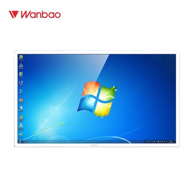 65&quot; máquina eletrônica horizontal da pergunta do painel LCD do toque da rede do Signage HD Wi-Fi