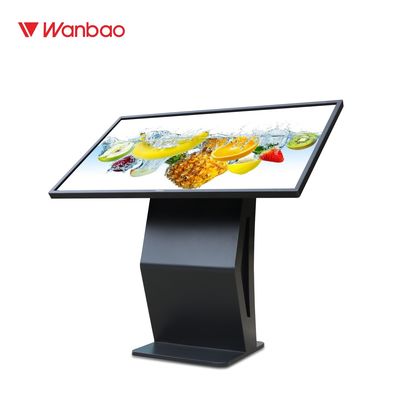 65&quot; máquina eletrônica horizontal da pergunta do painel LCD do toque da rede do Signage HD Wi-Fi