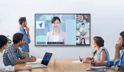 H10S 75&quot; monitor interativo esperto do tela táctil da escola 4K do tela plano