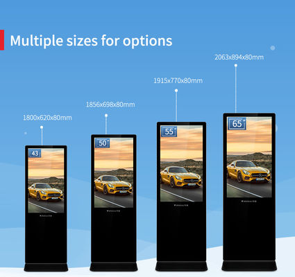 55 polegadas conduziram o tela táctil interno do Signage do LCD Digital para o sistema de Android