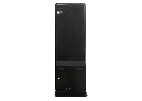 43-65inch Wifi ultra magro com suporte exterior de gerencio de vidro moderado da tevê de Digitas do anúncio assoalho de 65 polegadas que está o toque Kios do Lcd