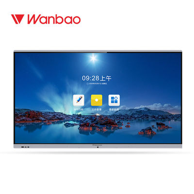 Indicação digital interativa esperta fixada na parede de Whiteboard 4K para o escritório