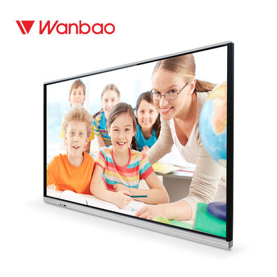 Educação fixada na parede Whiteboard interativo com rede da câmera