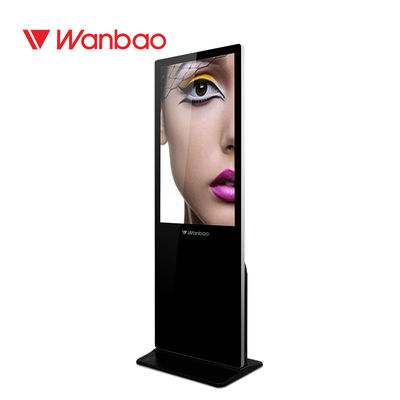 Exposição vertical do quiosque de Digitas do corpo magro para o supermercado/shopping