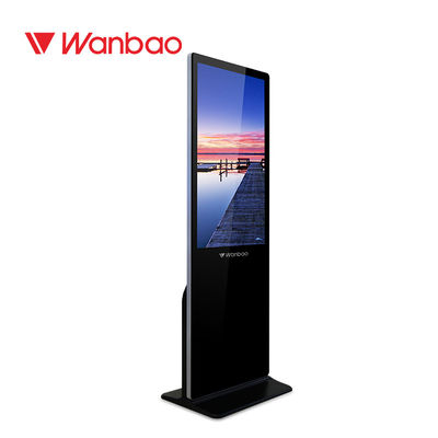 Assoalho sozinho do suporte que está o jogador da propaganda do LCD shopping de 43&quot; 55&quot; 65 polegadas