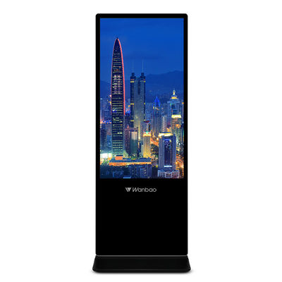 43 50 55 totem vertical do tela táctil de 65 polegadas que anuncia a exposição do Signage do LCD Digital