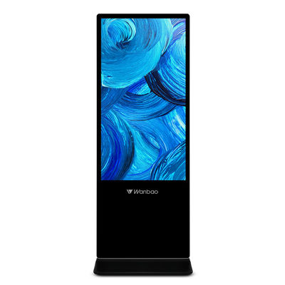Assoalho que está o controle do Display Software da propaganda do LCD de 50 polegadas