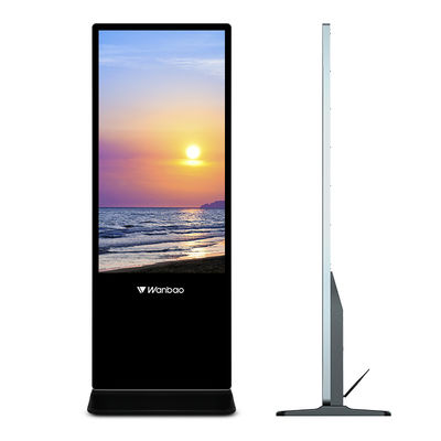 Assoalho que está o controle do Display Software da propaganda do LCD de 50 polegadas