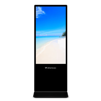 Visualizações óticas de tela táctil de Android do suporte do assoalho de 55 polegadas que anunciam o Signage ultra fino do Lcd Digital dos jogadores